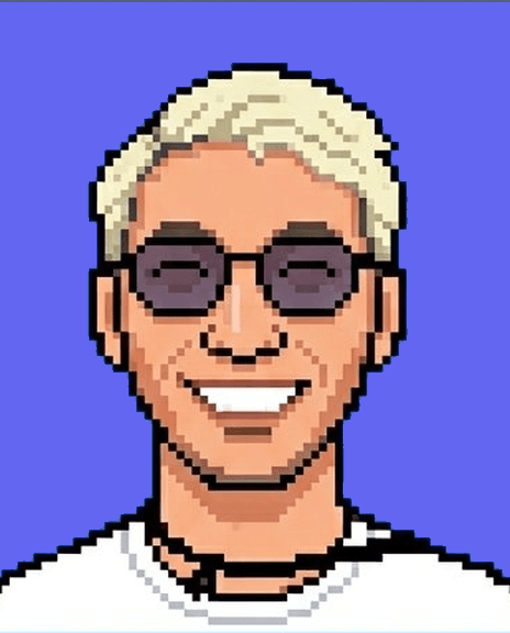 Pixel-art portrait of Nasa